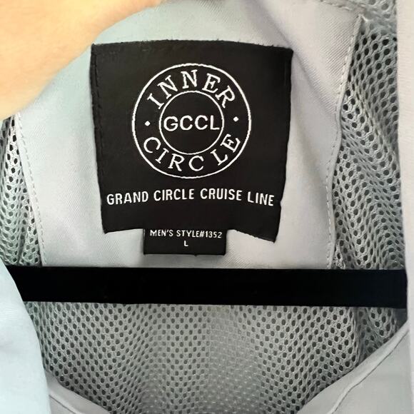 Inner Circle Grand Circle Cruise Line zip up Windbreaker Jacket Size Large - Picture 4 of 8
